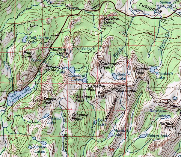 cathedral range map