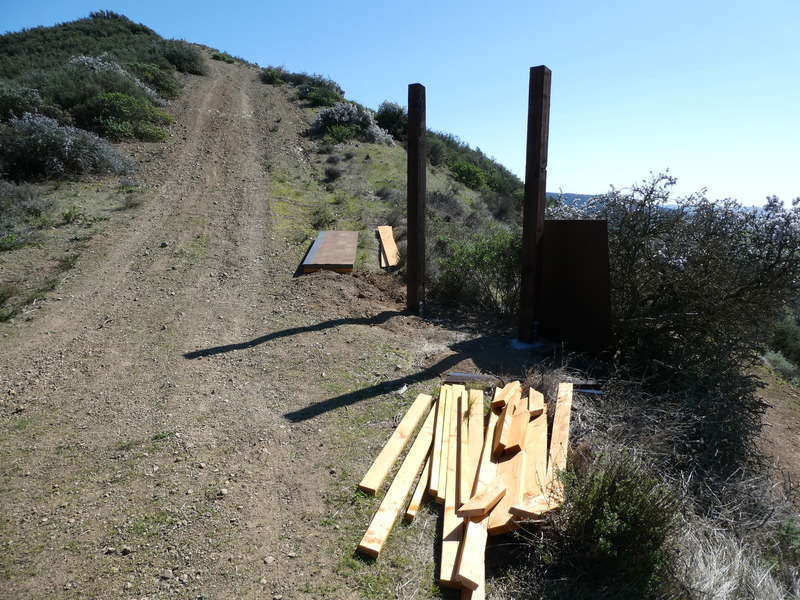 kiosk being built